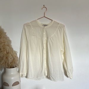 Madewell Balloon Sleeve Peasant Top